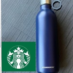 STARBUCKS 20oz STAINLESS STEEL DOUBLE WALL INSULATED BEVERAGE BOTTLE-MATT NAVY